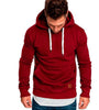 Men'S Autumn And Winter Solid Color Long-Sleeved Hooded Sweater - Afro Fashion Hive