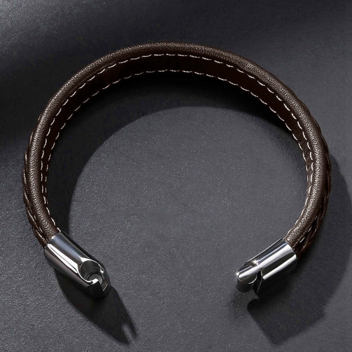 Men'S And Women'S High-End Stitching Hand-Knitted Leather Bracelet - Afro Fashion Hive