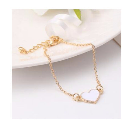 Clover Love Female Three-Dimensional Love Peach Heart Design Bracelet - Afro Fashion Hive