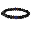 Moonstone Bead Tibetan Buddha Natural Flashing Volcanic Stone Black Bracelet - Afro Fashion Hive