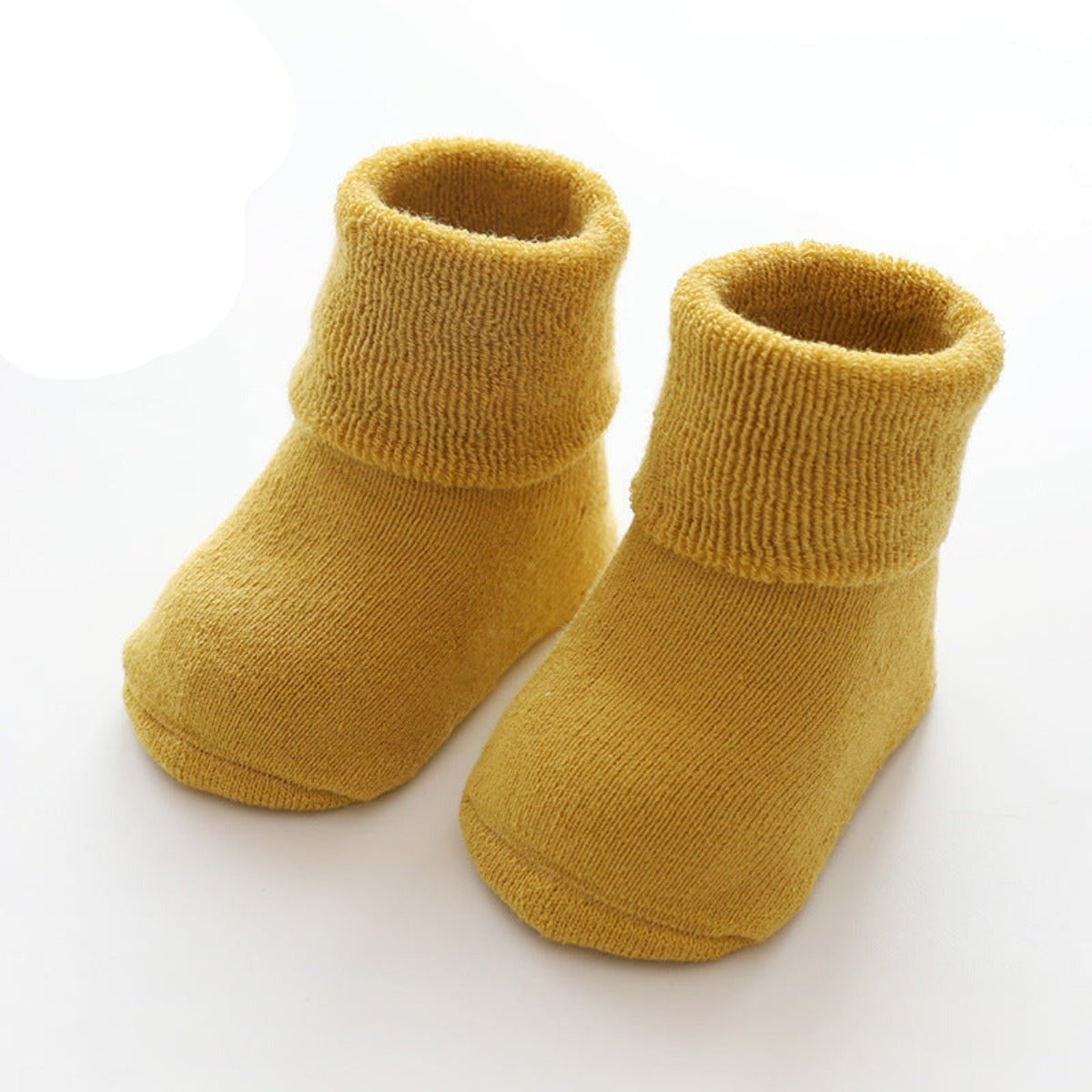 Children's Solid Color Combed Cotton Terry Baby Thickened Warm Socks - Afro Fashion Hive