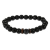 Moonstone Bead Tibetan Buddha Natural Flashing Volcanic Stone Black Bracelet - Afro Fashion Hive