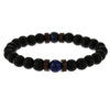 Moonstone Bead Tibetan Buddha Natural Flashing Volcanic Stone Black Bracelet - Afro Fashion Hive