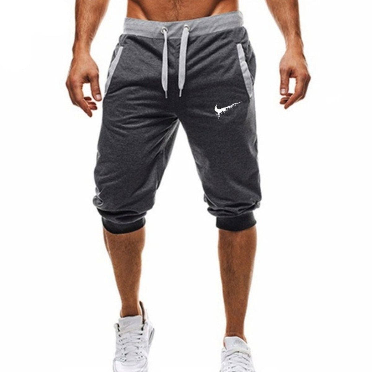 Men's Sports Cotton Casual Five-Point Fitness Shorts Pants - Afro Fashion Hive