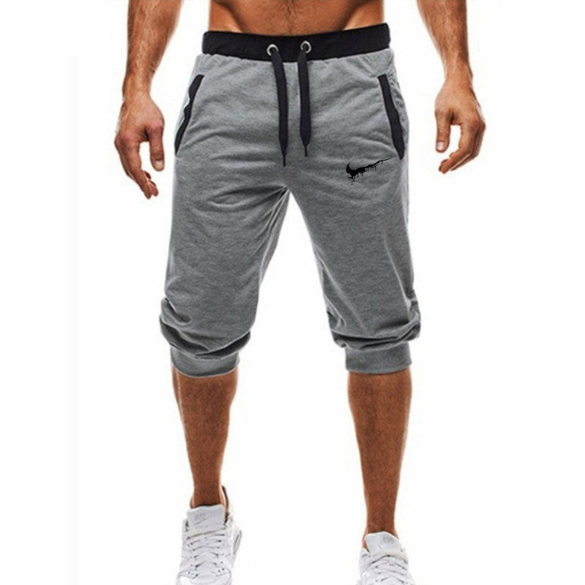 Men's Sports Cotton Casual Five-Point Fitness Shorts Pants - Afro Fashion Hive