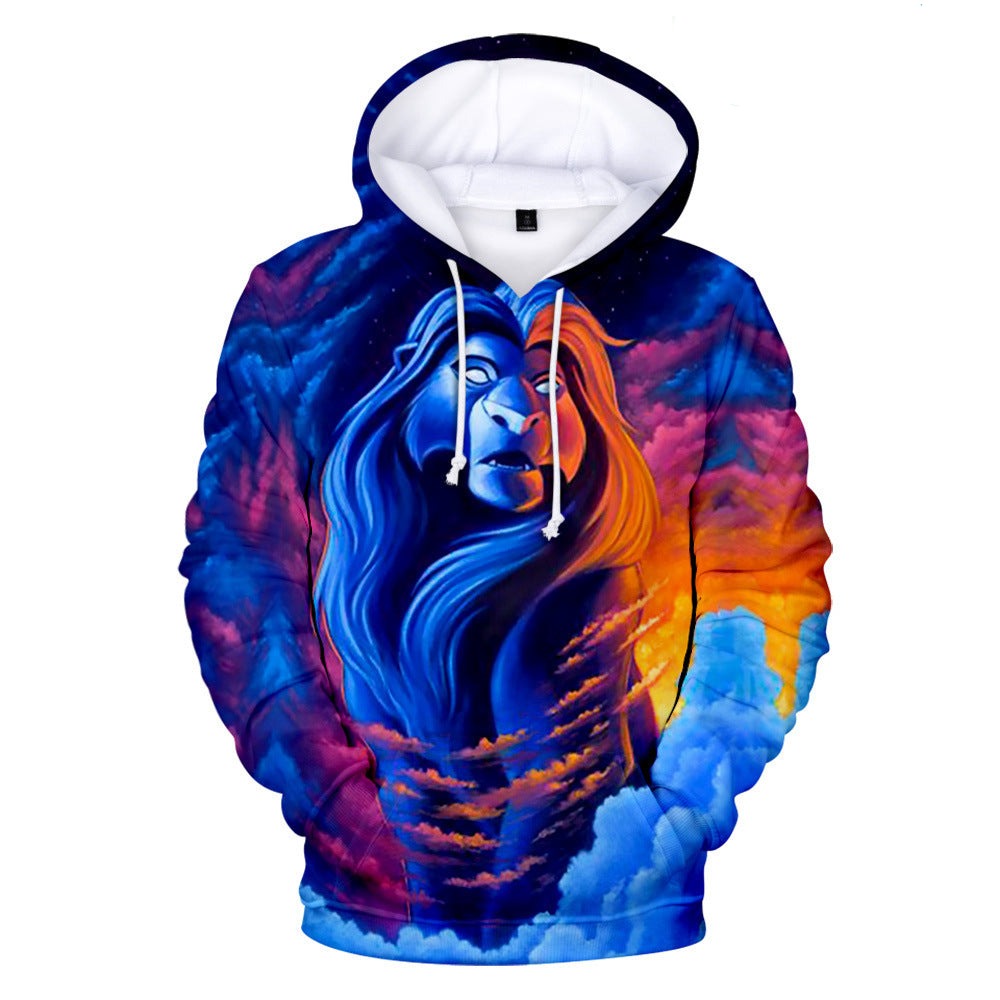 Men Women Personality Long Sleeve 3D Color Printing Hoodie - Afro Fashion Hive