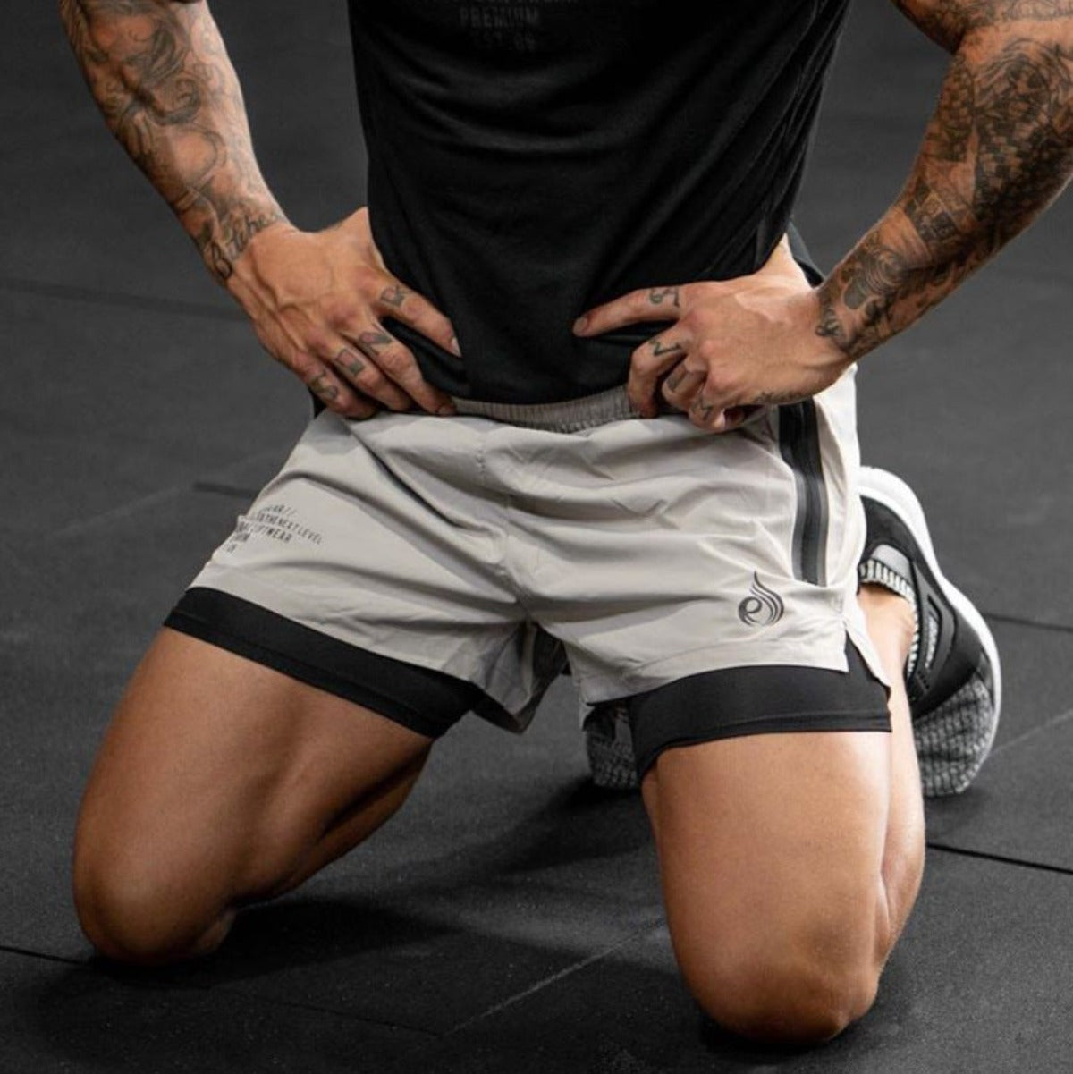 Men's Quick-Drying Breathable Stretch Training Fitness Double-Layer Shorts - Afro Fashion Hive