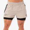 Men's Quick-Drying Breathable Stretch Training Fitness Double-Layer Shorts - Afro Fashion Hive