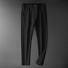 Comfortable Elastic Waist Nylon Casual Skin-Friendly Soft Straight Trouser Pants - Afro Fashion Hive