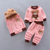 Adorable Soft Cozy Fleece Children's Autumn And Winter Three-Piece Suit - Afro Fashion Hive