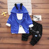 Adorable Soft Cozy Fleece Children's Autumn And Winter Three-Piece Suit - Afro Fashion Hive