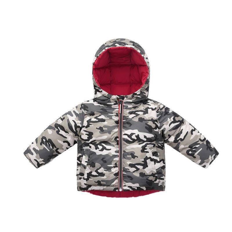 Children'S Korean Soft Material Winter Double-Sided Down Padded Jacket - Afro Fashion Hive
