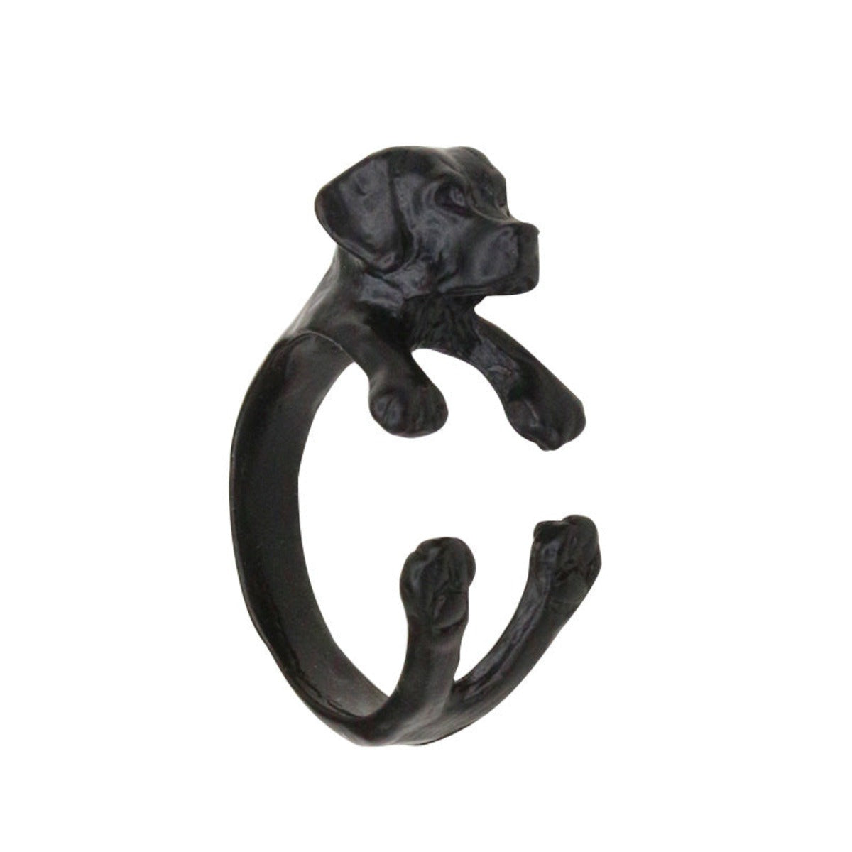 Korean Version Of The Cute Zodiac Cocker Span Puppy Index Finger Ring - Afro Fashion Hive