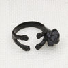 Korean Version Of The Cute Zodiac Cocker Span Puppy Index Finger Ring - Afro Fashion Hive