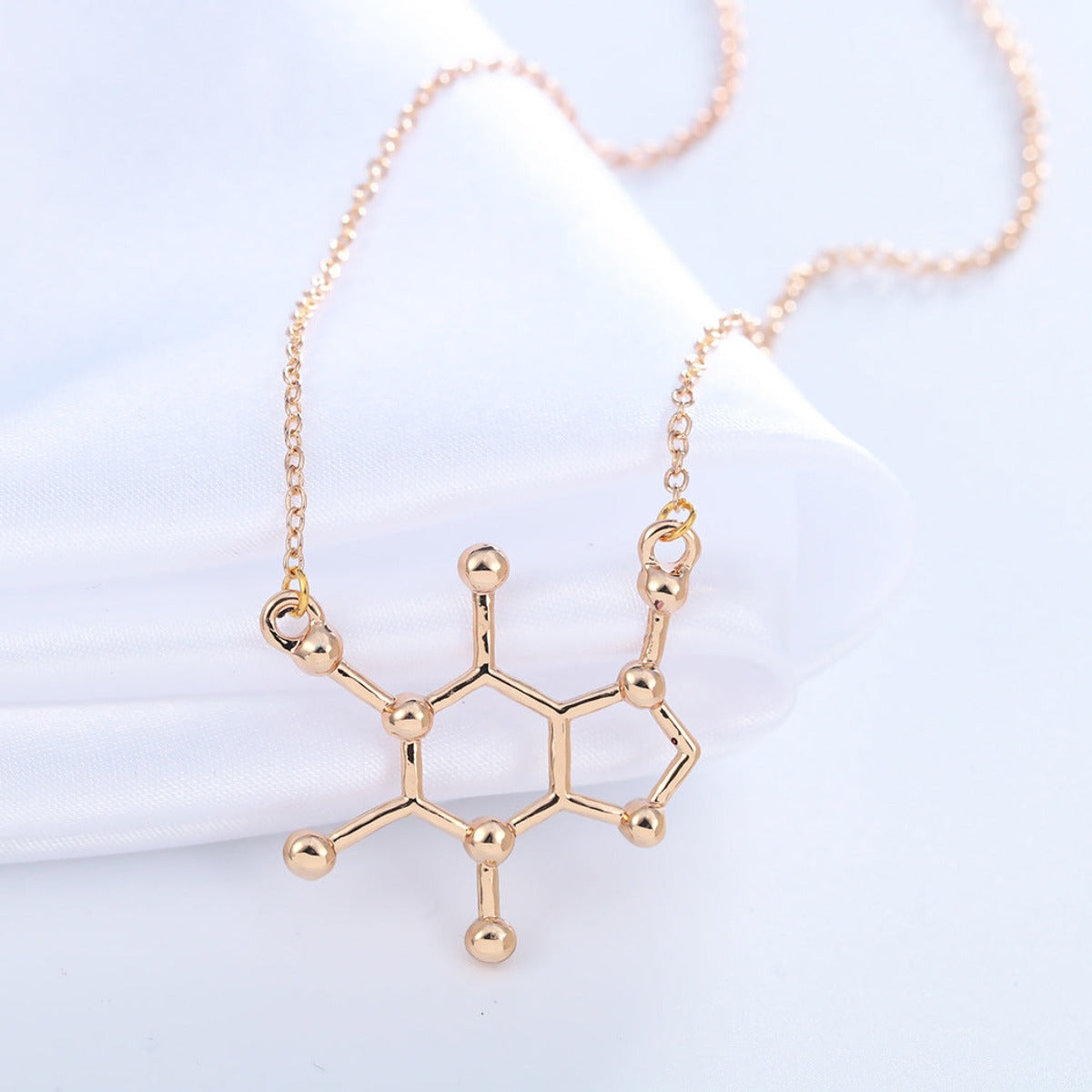 Hollow Hexagon Polygon Pendant Alloy Jewelry Necklace - Afro Fashion Hive