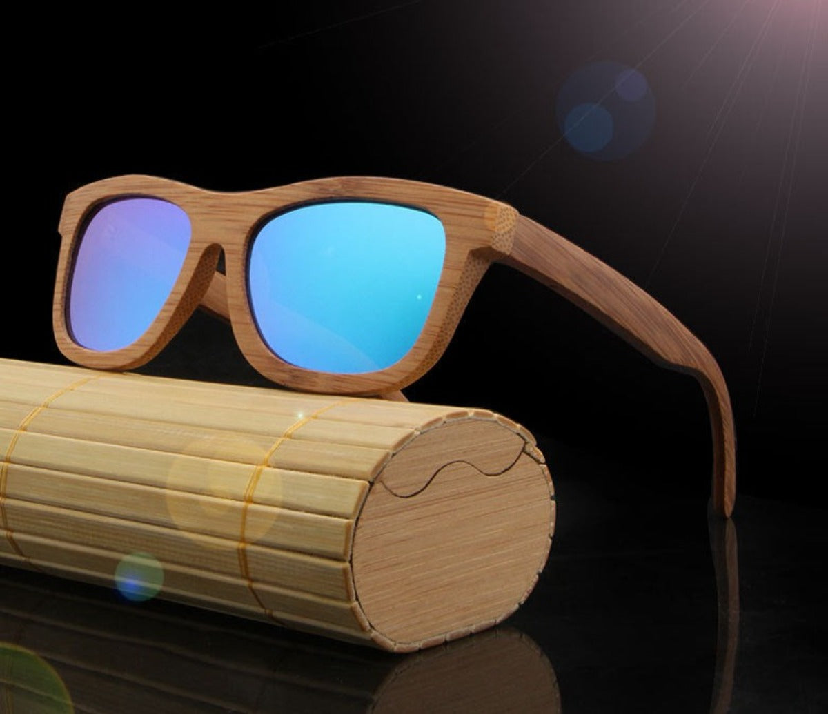 Polarized Wooden Vintage Bamboo Polarized Sunglasses - Afro Fashion Hive