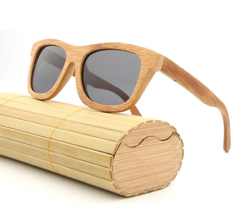 Polarized Wooden Vintage Bamboo Polarized Sunglasses - Afro Fashion Hive