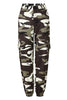 Camouflage Print Tooling Denim Eye-Catching Casual Harem Pants - Afro Fashion Hive