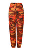 Camouflage Print Tooling Denim Eye-Catching Casual Harem Pants - Afro Fashion Hive