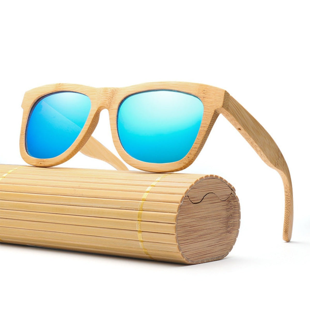 Polarized Wooden Vintage Bamboo Polarized Sunglasses - Afro Fashion Hive