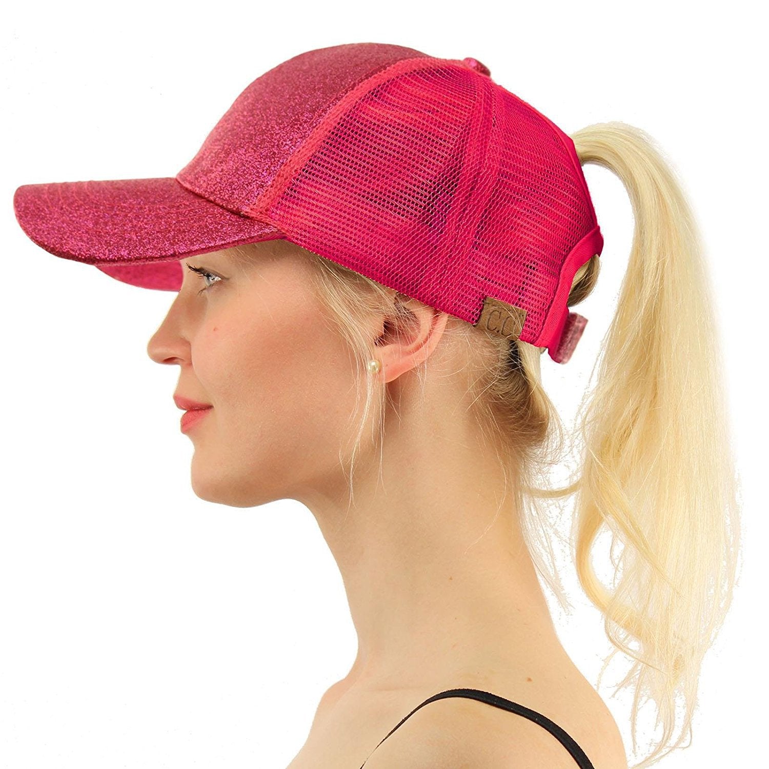 Women Snapback High Quality Breathable Mesh Glitter Ponytail Baseball Cap - Afro Fashion Hive