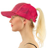 Women Snapback High Quality Breathable Mesh Glitter Ponytail Baseball Cap - Afro Fashion Hive