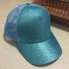 Women Snapback High Quality Breathable Mesh Glitter Ponytail Baseball Cap - Afro Fashion Hive