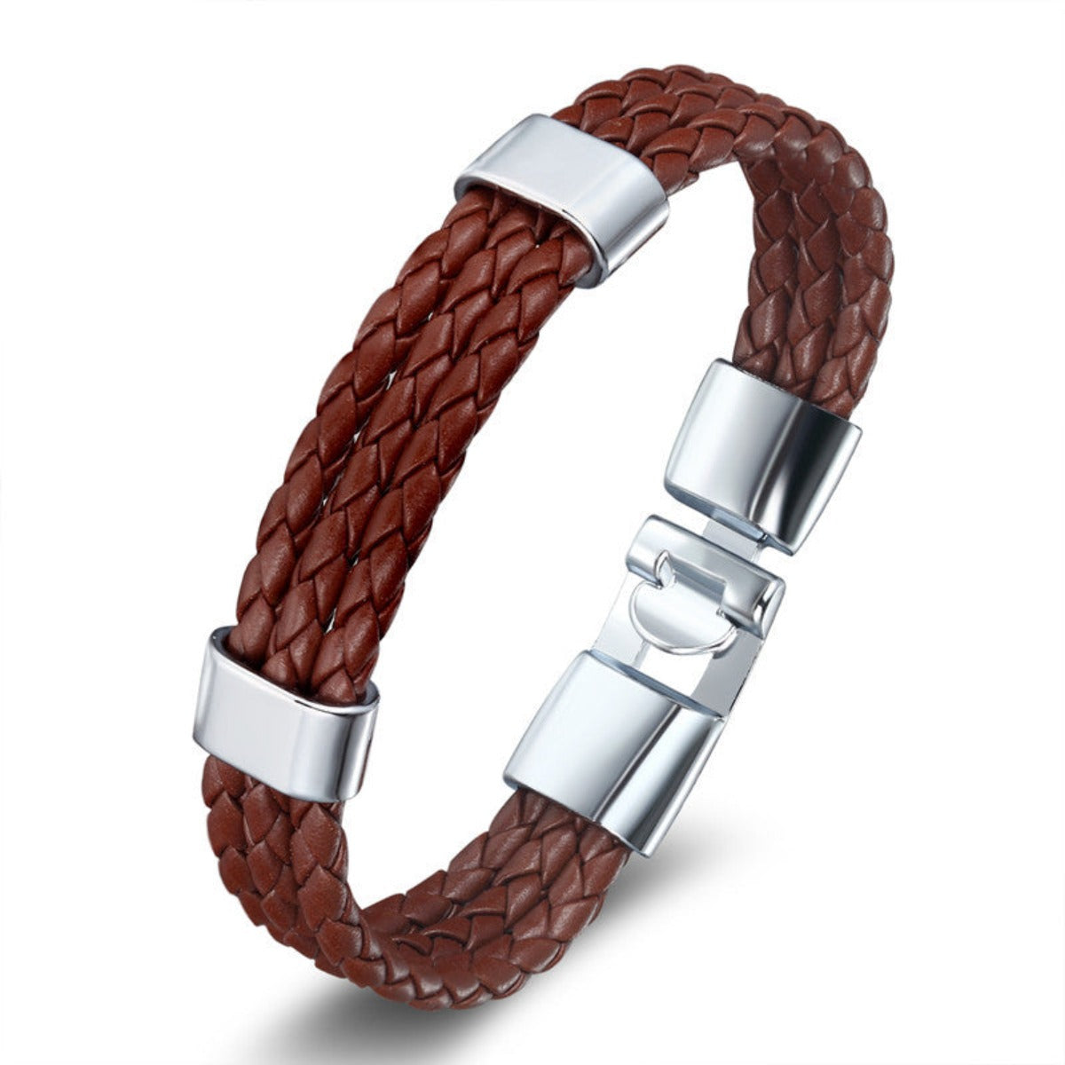 Triple Layers Braid Leather Anchor Charm Bracelets Bangles For Women Men - Afro Fashion Hive