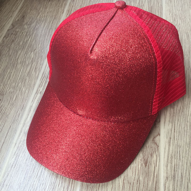 Women Snapback High Quality Breathable Mesh Glitter Ponytail Baseball Cap - Afro Fashion Hive