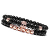 Devil Shape Beaded Bracelet Face Ghost Head Diamond Set Bracelet - Afro Fashion Hive