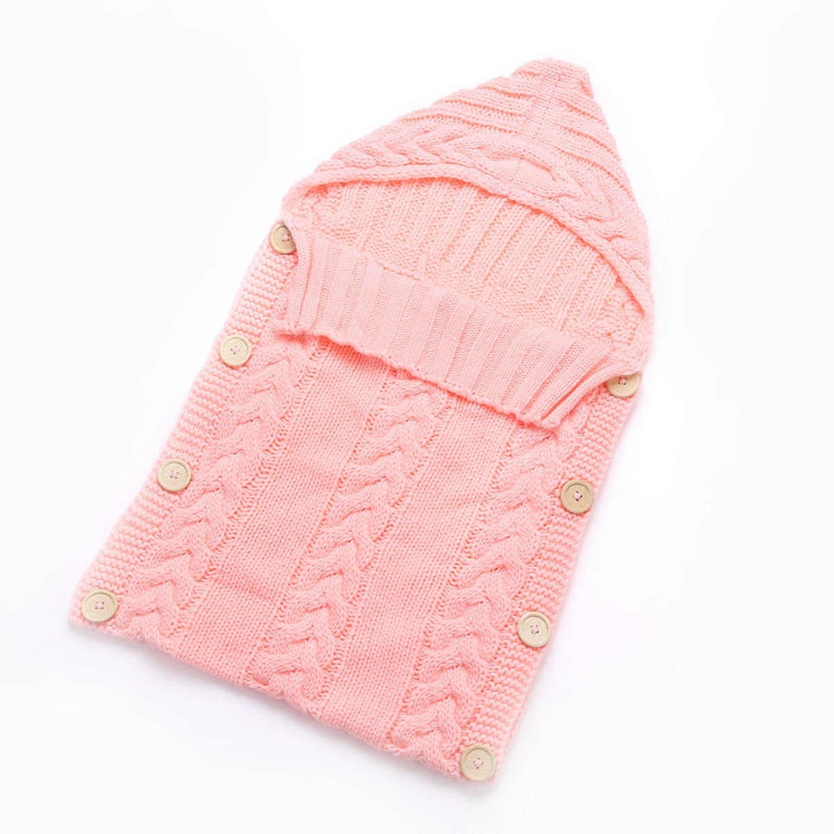 Baby Swaddle Wrap Warm Cotton Crochet Knitted Sleeping Bag - Afro Fashion Hive