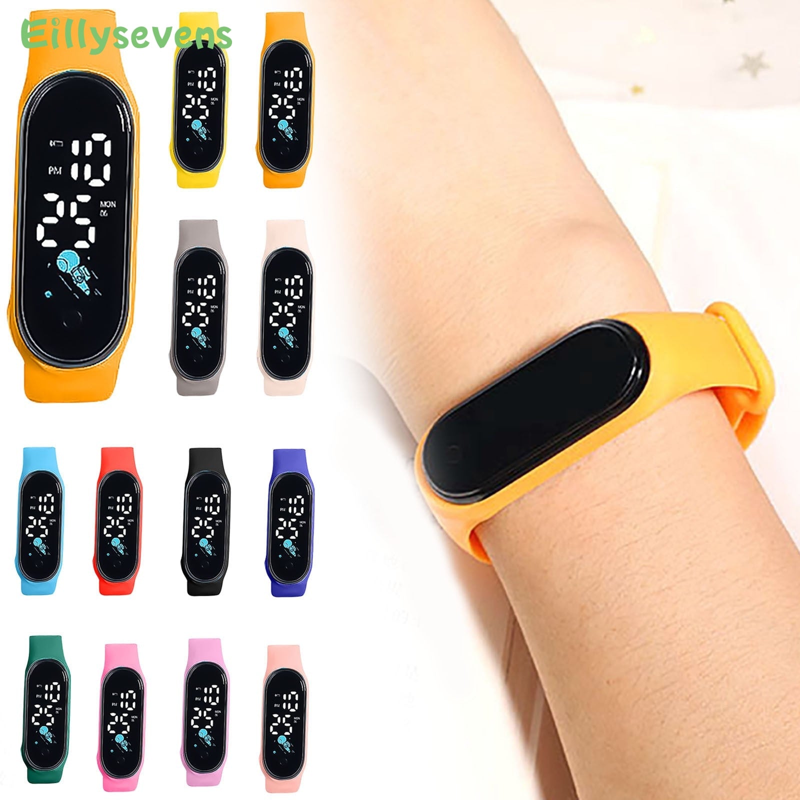 Waterproof Digital LED Luminous Unique Cool Colorful Kids Sports Watch - Afro Fashion Hive