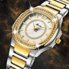 Women Geneva Designer Diamond Quartz Gold Wrist Watch - Afro Fashion Hive